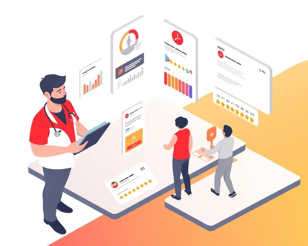 Digital marketing team at Fortune Tech Soft planning a healthcare marketing campaign in Nellore